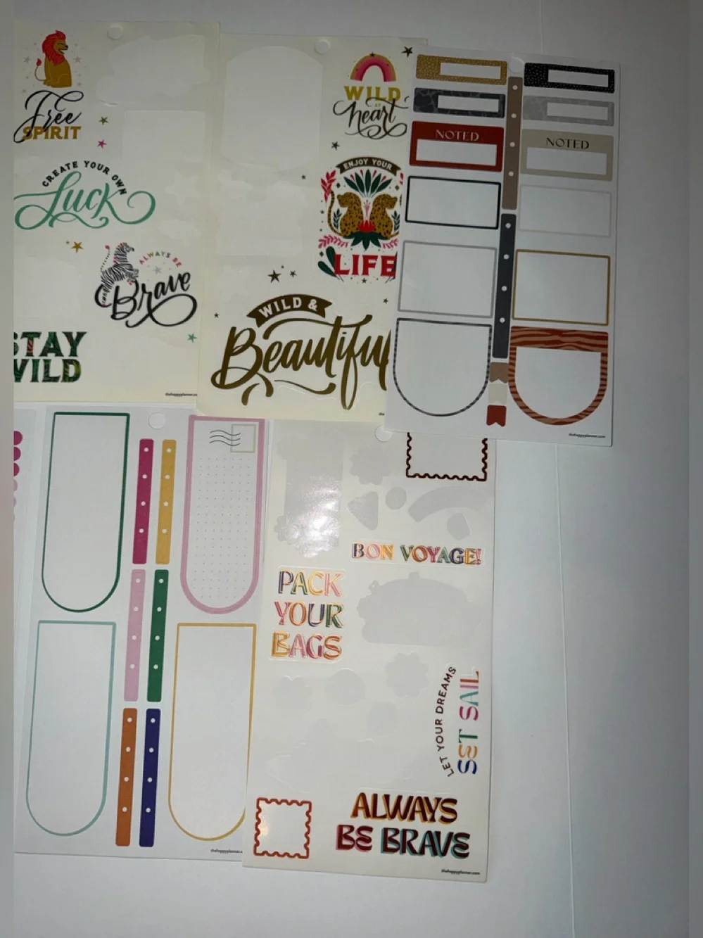 Lot of The Happy Planner stickers